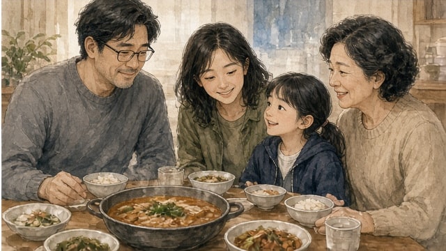 오랜 기다림 뒤 한자리에 모인 새로운 가족