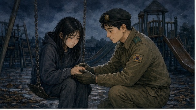 어두운 놀이터에서 지연을 발견한 둘째 오빠